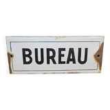 Enameled Office Plate - Old enameled plate