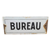 Plaque émaillée de Bureau - Plaque émaillée ancienne
