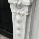 Louis XVI Style Fireplace in White Carrara Marble Circa 1880