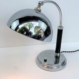 Nickel-plated spherical modernist lamp and Chrome 1930