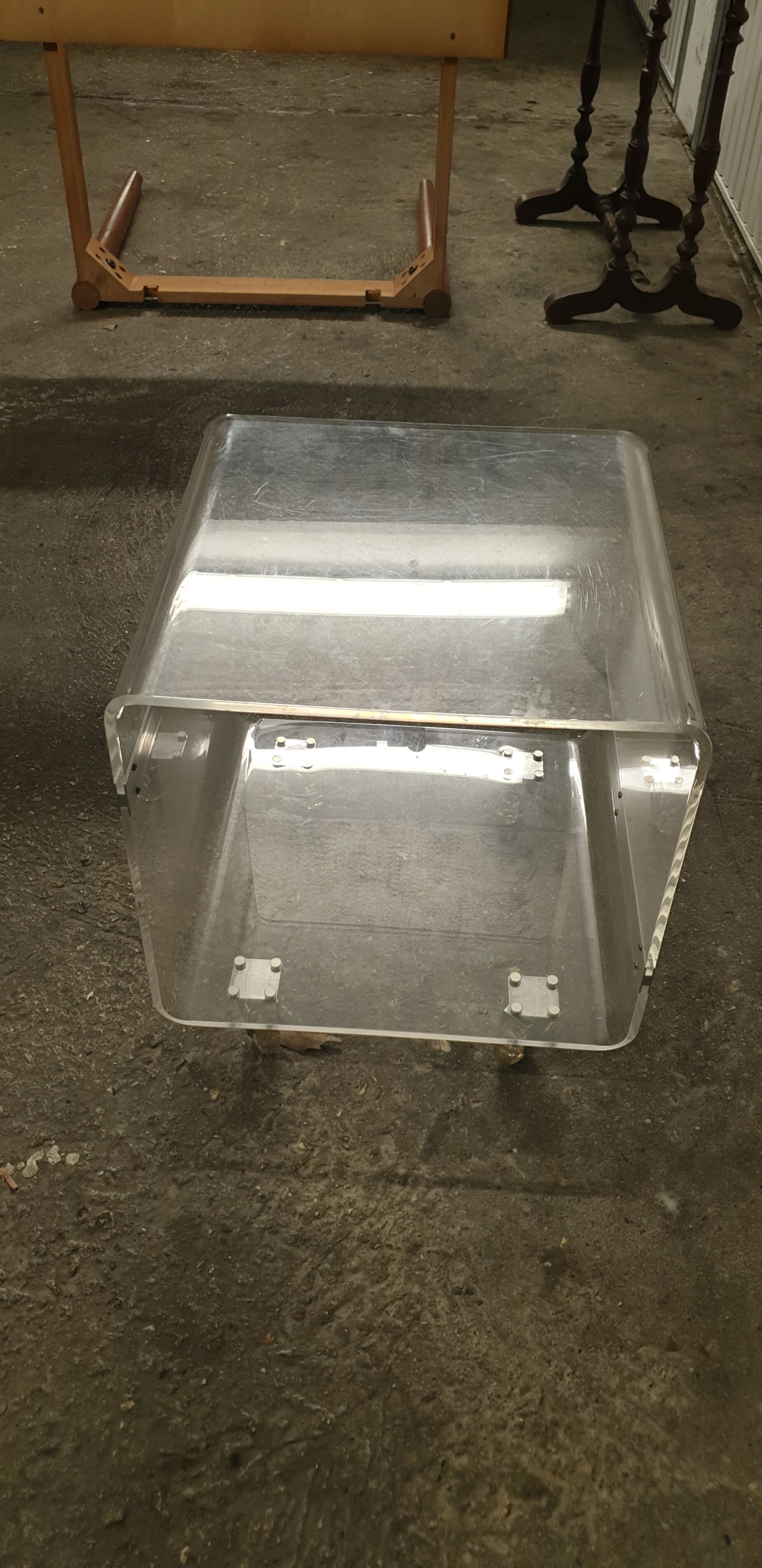 Plexiglas coffee table
