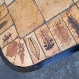 Coffee table signed Roger Capron model Garrigue