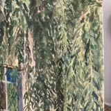 Watercolor landscape signed and dated 1973