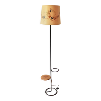 Lampadaire avec tablette et porte plante, années 50