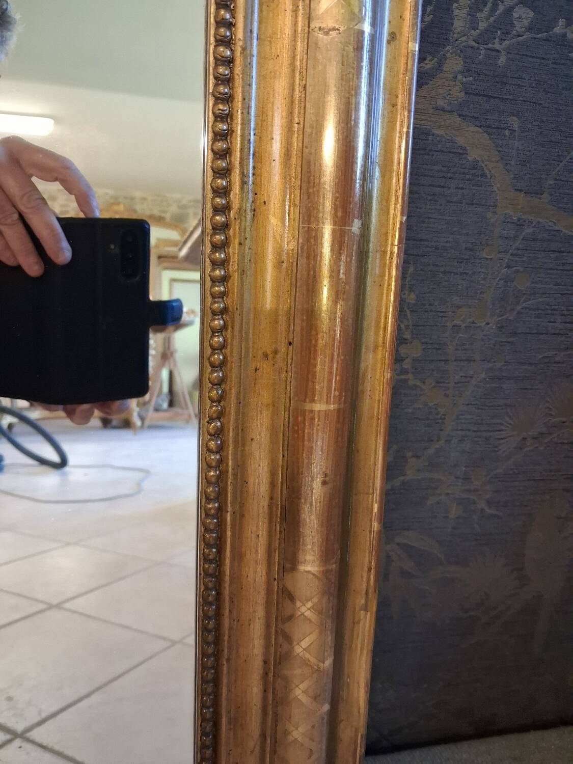 Louis Philippe period mirror 83 x 59