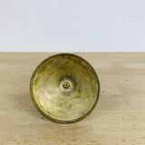 Vintage gold brass candle holder