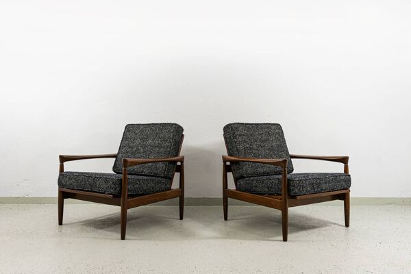 Fauteuil vintage IKEA ''Kolding'' par Erik Wørts pour IKEA, 1960, paire de 2