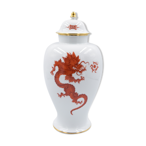vase à couvercle en