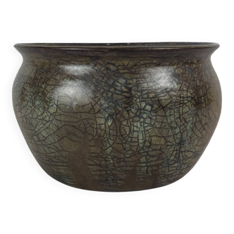 Stoneware pot signed Anne Marie Sybesma Alias MIEP La Borne