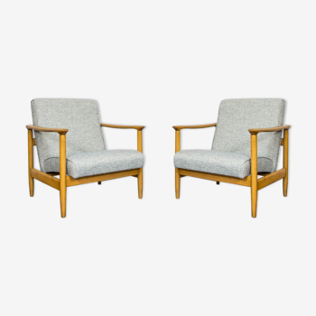 Pair Of Gfm 142 armchairs By Edmund Homa For GFM, 1960s