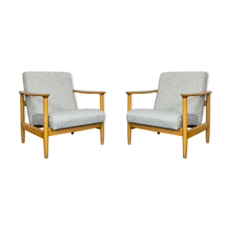 Pair Of Gfm 142 armchairs By Edmund Homa For GFM, 1960s