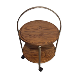 Desserte ronde en bois