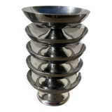 5 stainless steel bowls