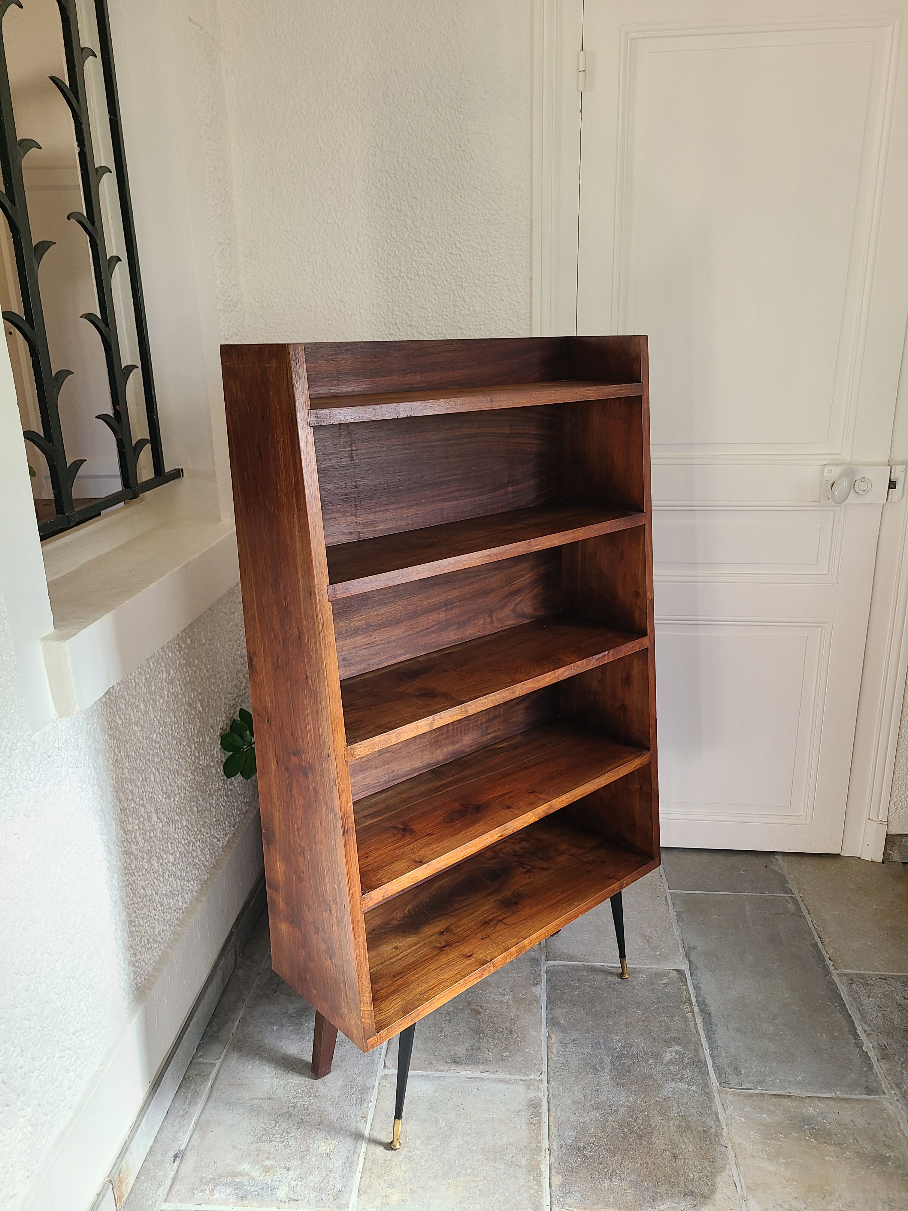 Étagère, bibliothèque scandinave vintage