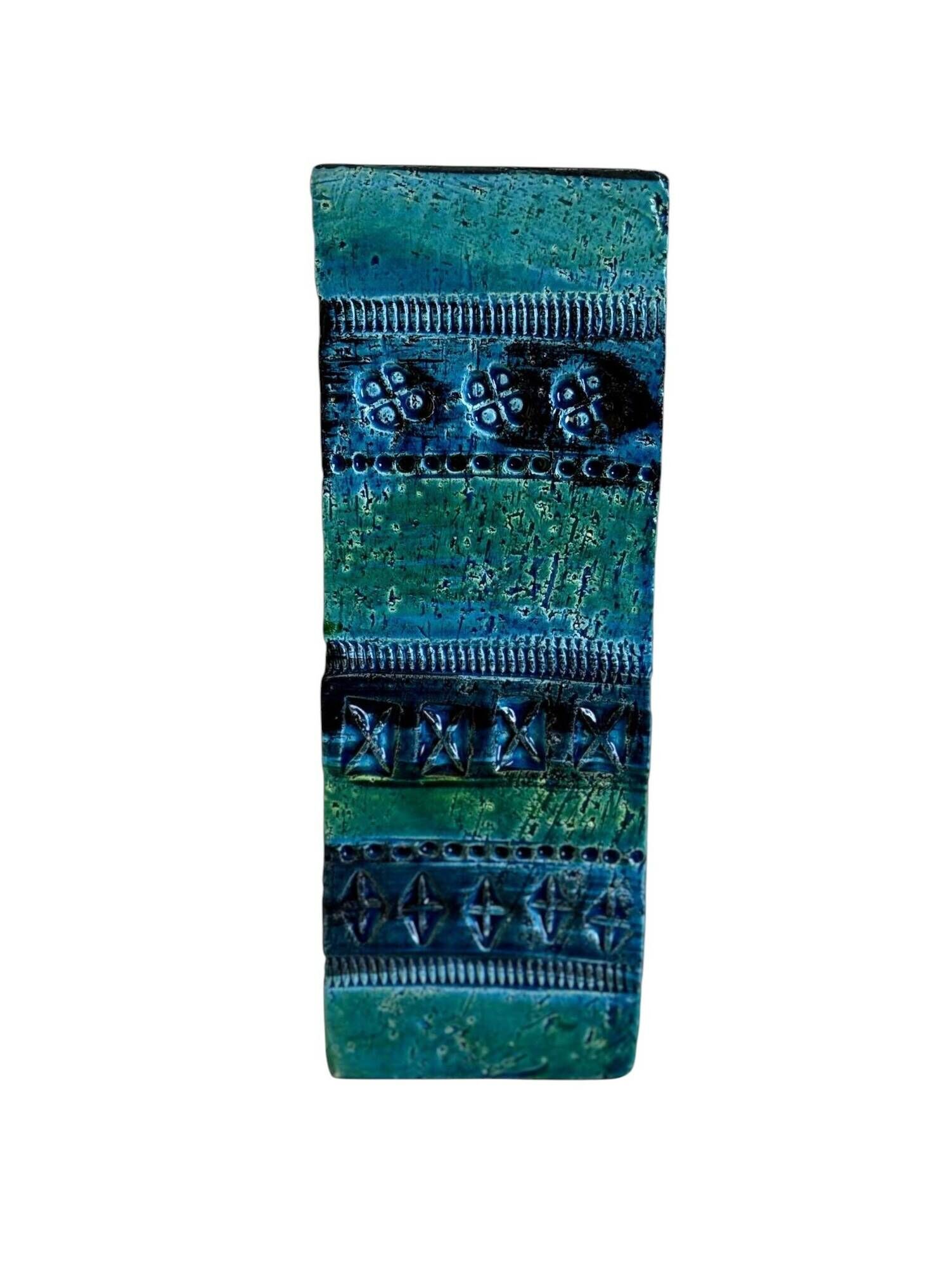 Aldo Londi for Bitossi "Rimini Blu" vase in Etruscan revival ceramic, 1960s.