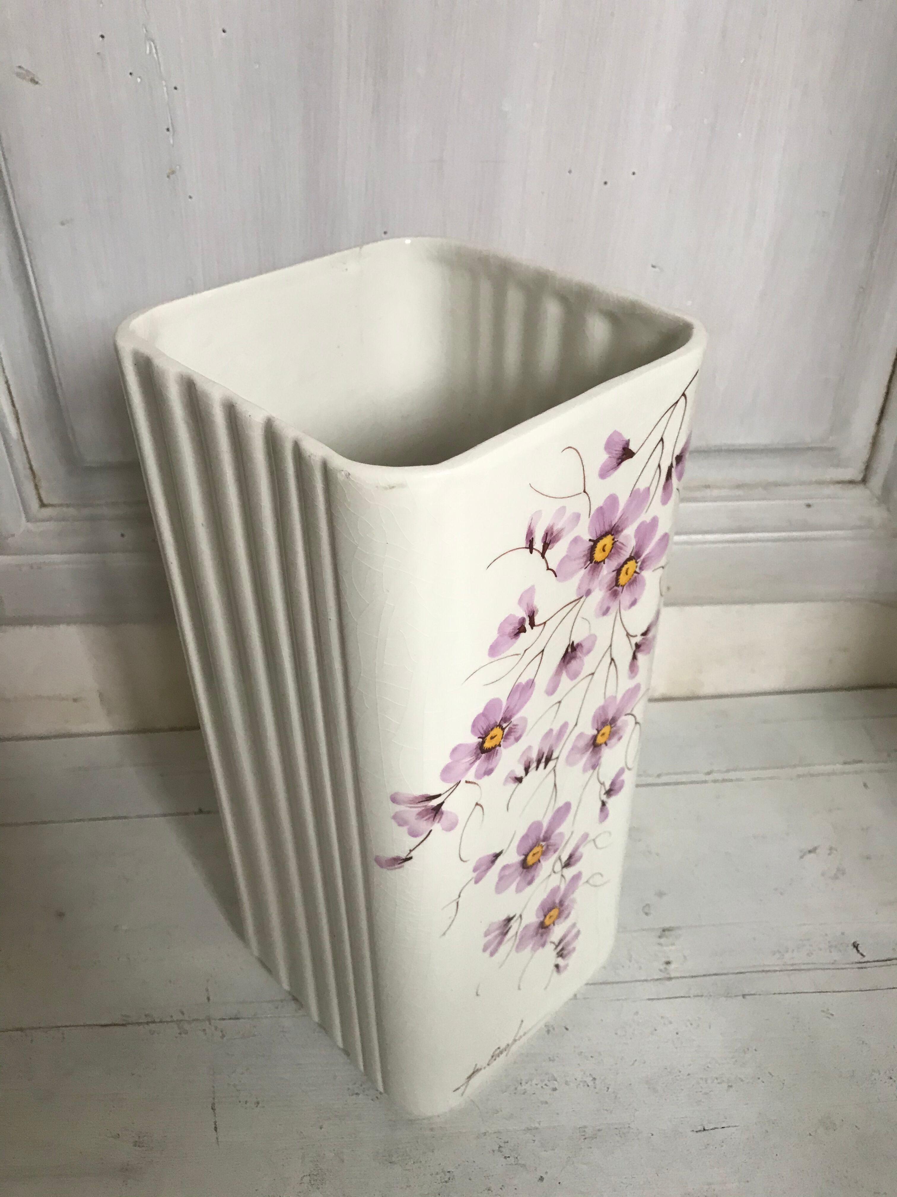 Italian square vase