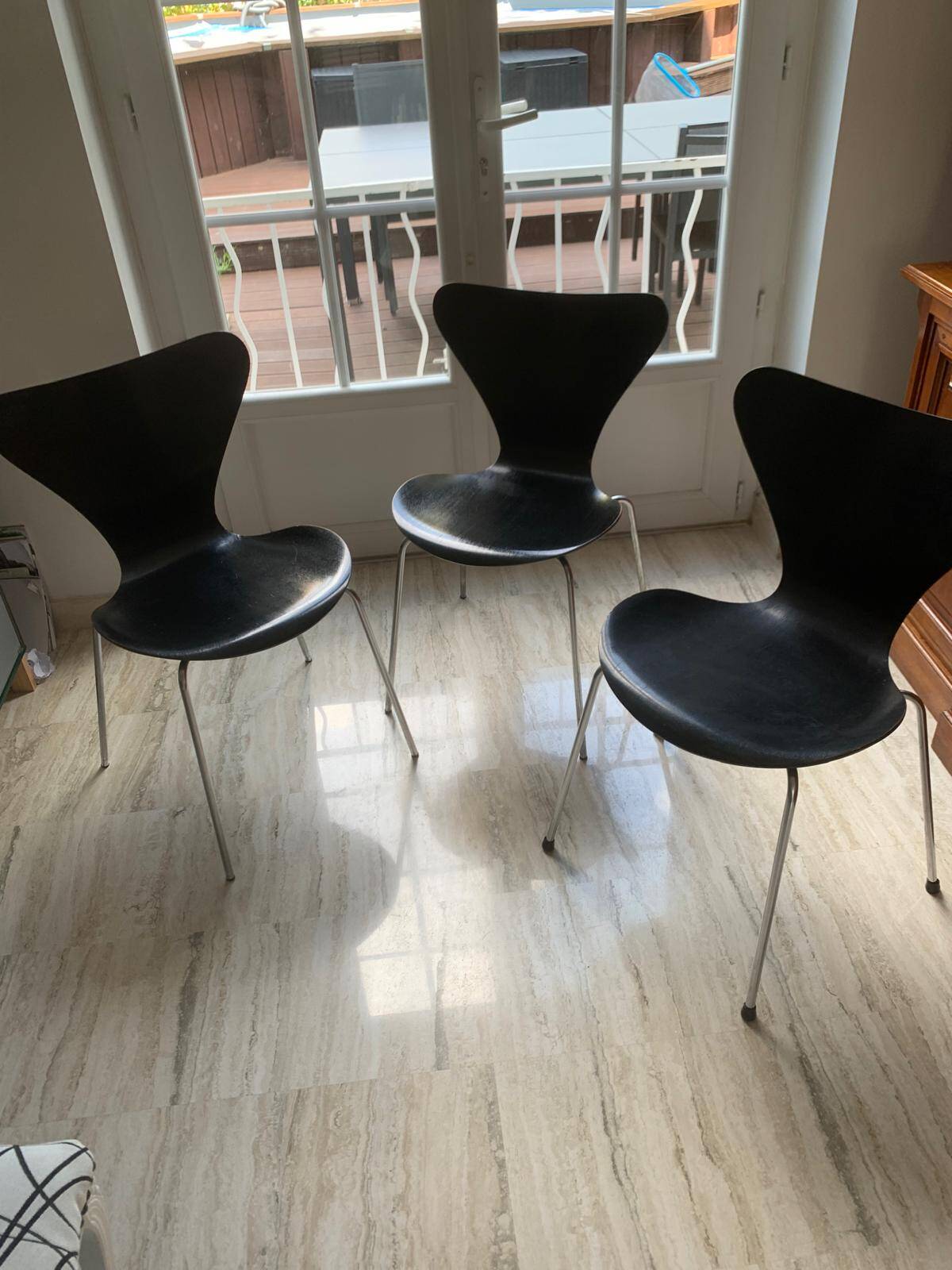 Series 7 chair by Fritz Hansen, model by Anne Jacobsen, produced in 1955/57