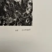 Dessin composition moderne 1970 par François de Chabot
