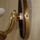 Reccagni wall light pair in brass and frosted glass.