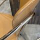 Set of 4 Linda armchairs by Arrben in camel leather with a chrome frame.