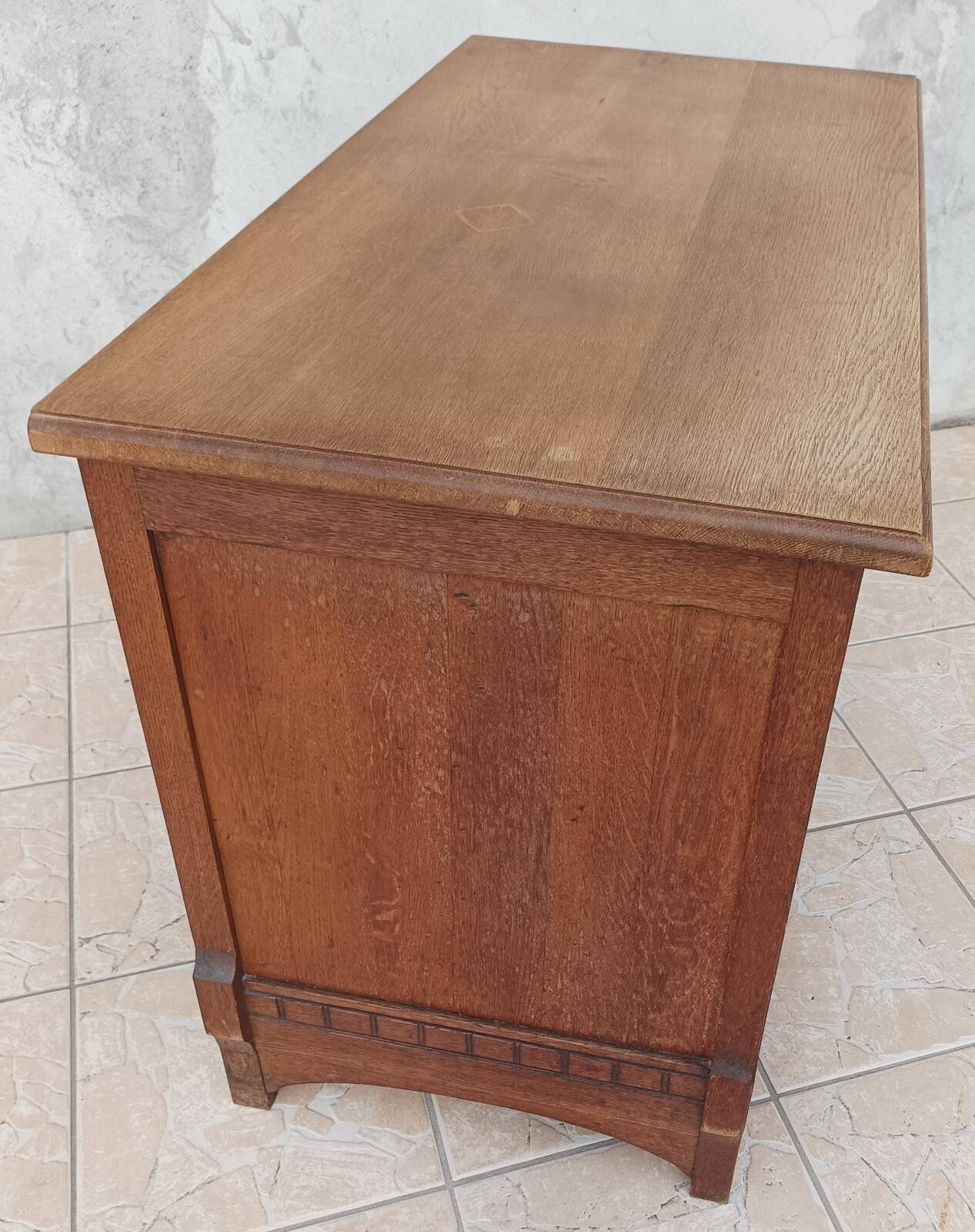Louis XVI style oak commode