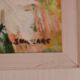 Original Swedish oil on panel from the mid-century – white lilies