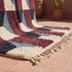 Traditional wool Berber rug with colourful patterns, size 150/250 cm.