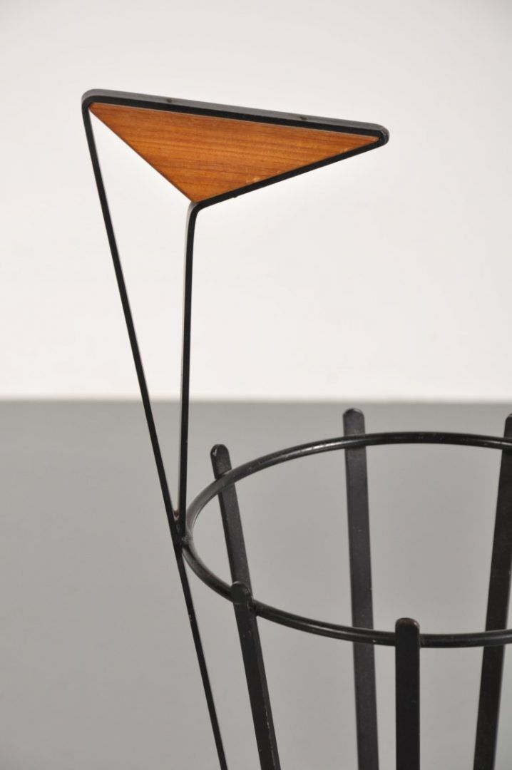 Umbrella metal black years 1960