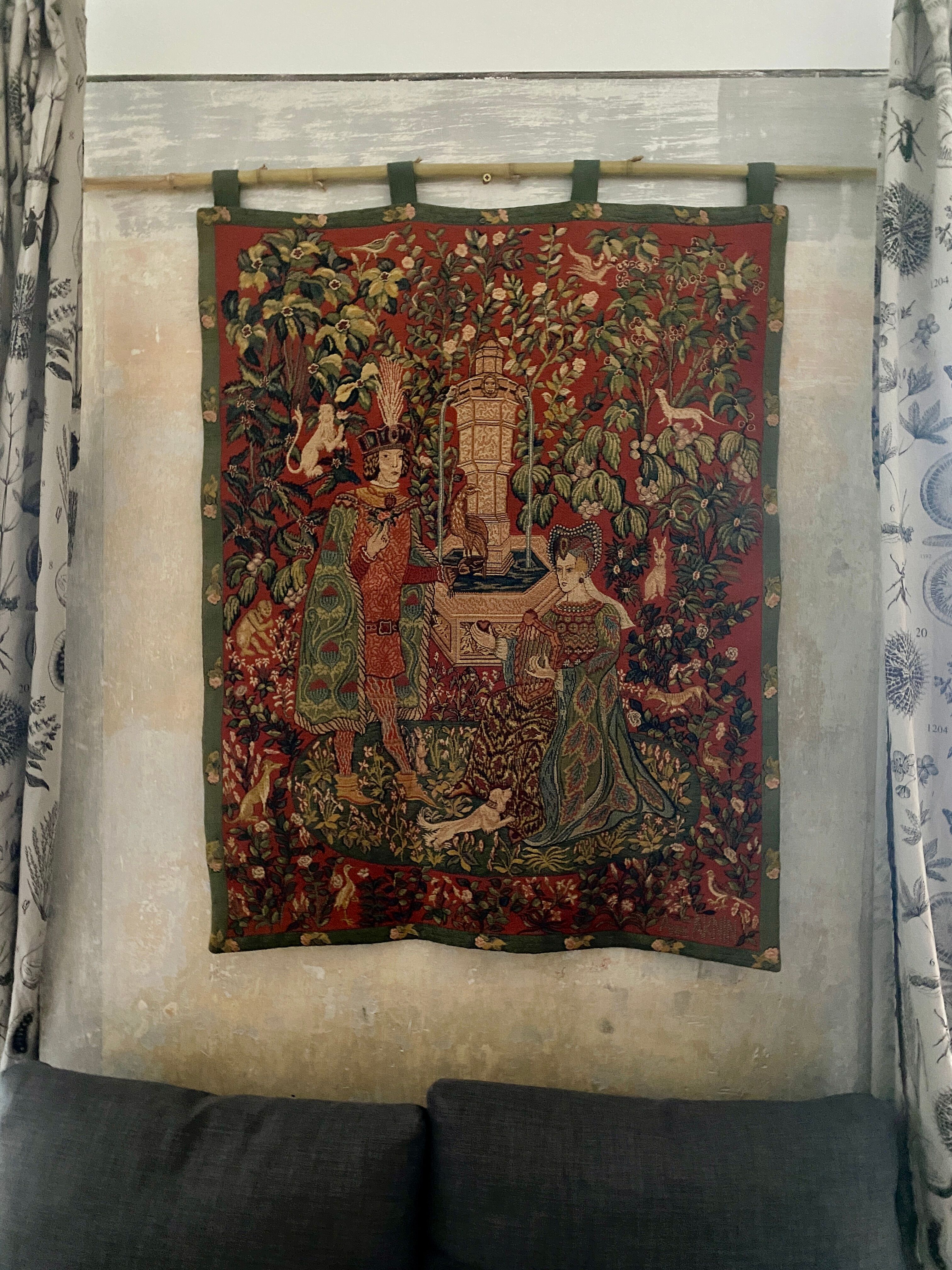 Tapestry "The Novel of the Rose" by Anne Roland Aknin 1985