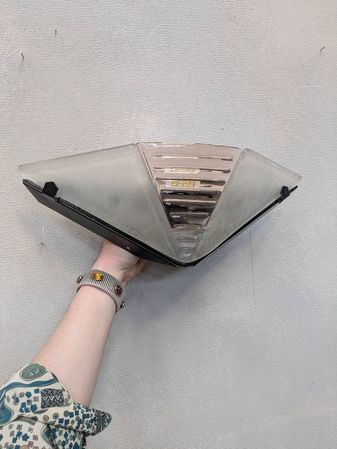 3 Murano wall lights