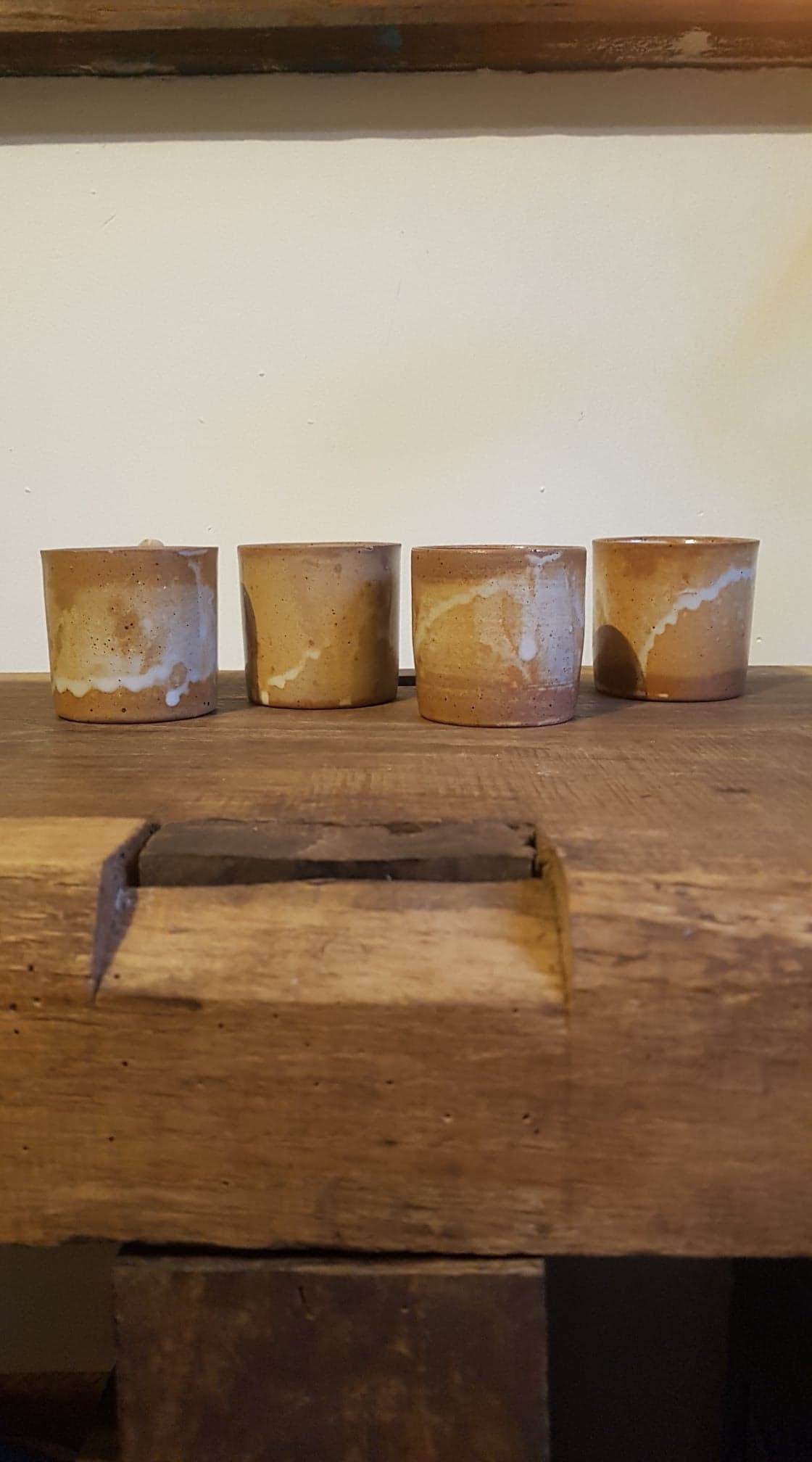 Lot de 4 tasses en grès