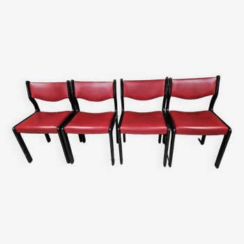 Lot de 4 chaises de salon 1960 vintage.