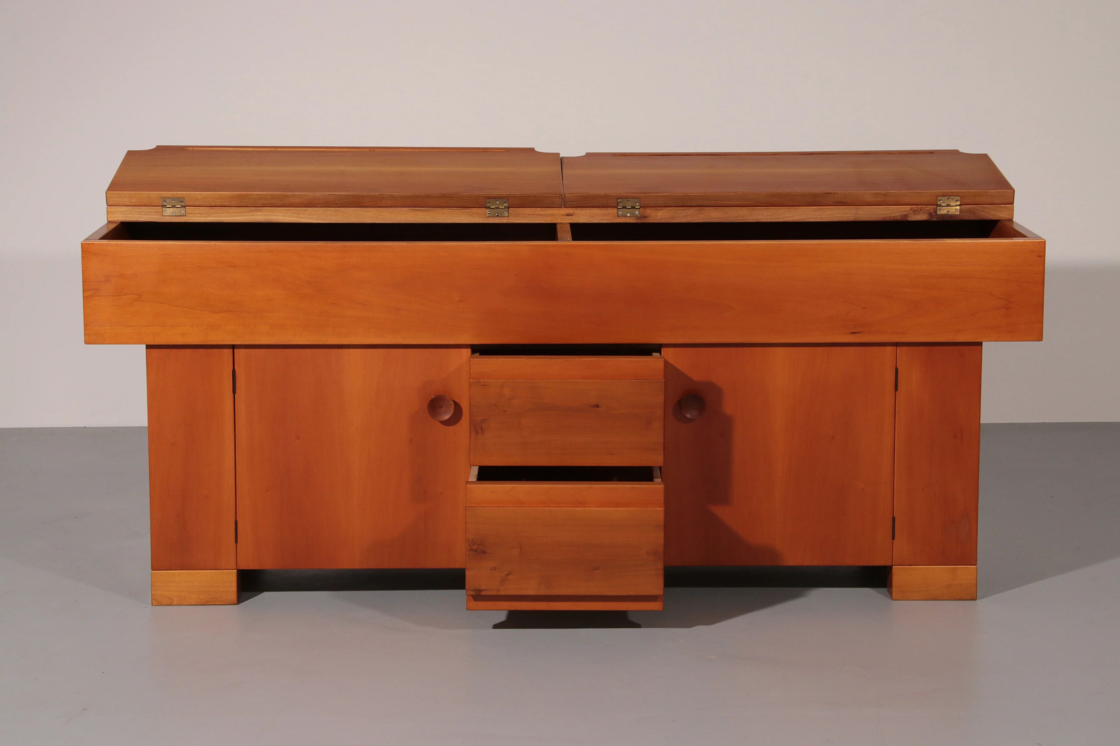 Torbecchia sideboard in walnut by Giovanni Michelucci for Poltronova, 1964