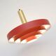 Red Scandinavian lamp, Denmark 1960s