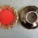 Coasters for bottles or glasses, vintage Vallauris ceramics