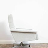 Office Chair From Up Závody On Metal Wheels, Czechoslovakia, 1970