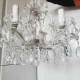 Antique crystal chandelier 8 lights 68 x 56