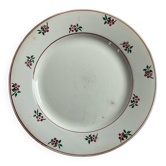 Assiette plate, Digoin, Sarreguemines Solange