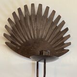 Brown patina wall candle holder