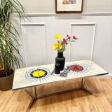 Colorful ceramic coffee table