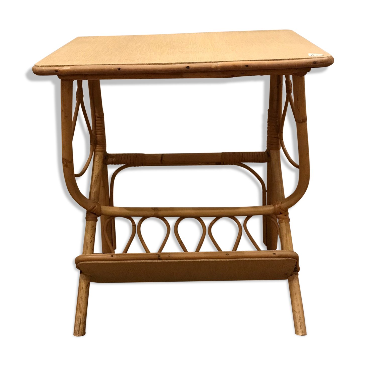 Table de chevet rotin