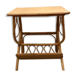 Rattan bedside table