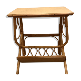 Rattan bedside table