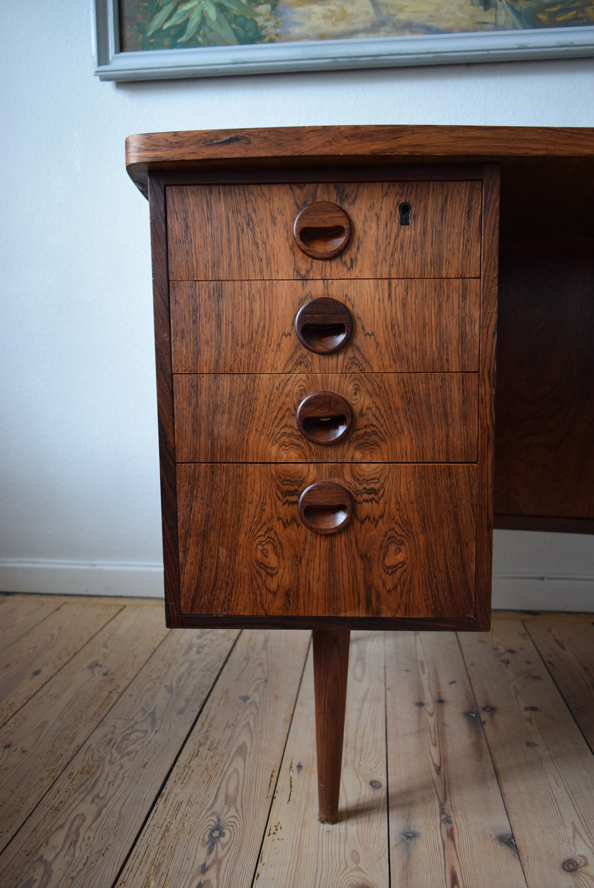 Danish Midcentury Kai Kristiansen Rosewood Desk, 1960s