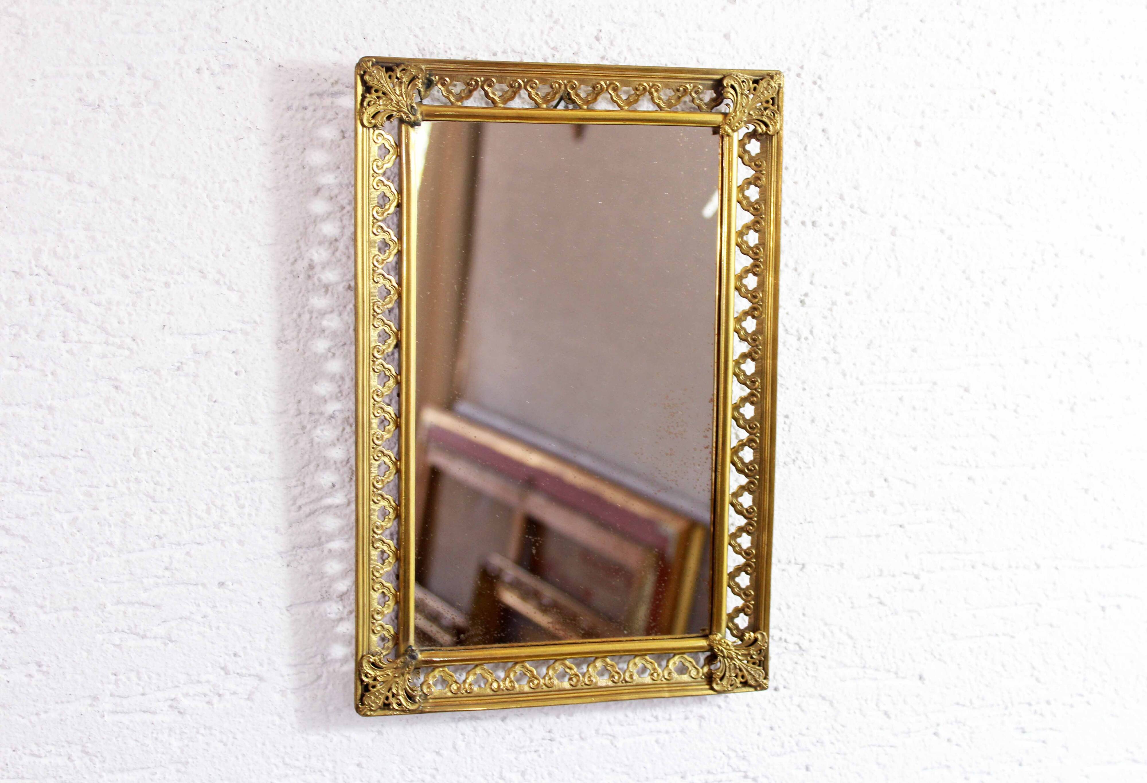 Miroir en laiton des années 60