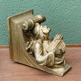 Plaster wall console, grotesque, 19th century