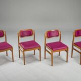 4 chaises en teck par Johannes Andersen pour Uldum