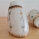 2 Vintage 50s mid century glass lamp shades