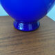 Vintage cobalt blue opaline vase – Intense blue round glass vase