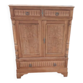 Armoire de rangement chêne massif